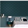 Casadeco|Papier peint losanges bleus style anglais géométrique|Losanges