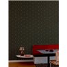 Grandeco|Papier peint géométrique hexagones 3D noir et or|Effet 3D