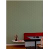Grandeco|Geometric hexagons 3D green and gold wallpaper|3D Effect