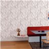Grandeco|Tropische minimalistische Blattfloristik Weiße Tapete|Tapeten