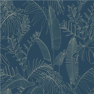 As Creation|Papier Peint perroquets et plantes tropicales avec fond beige|Tropical