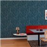 Grandeco|Papier peint floral tropical feuilles minimalistes bleu|Papier Peint