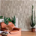 Grandeco|Strukturierte abstrakte Beige Tapete|Zeitgenössisch
