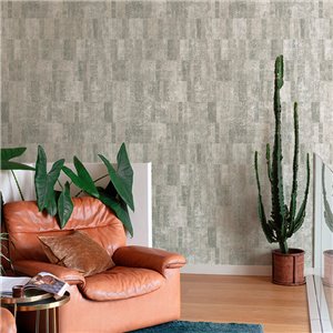 Grandeco|Strukturierte abstrakte Beige Tapete|Zeitgenössisch 2