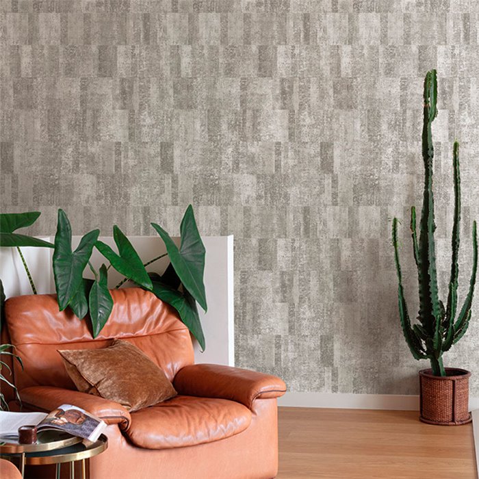 Grandeco|Abstract geometric gray wallpaper|Contemporary