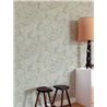 Grandeco|Floraler Druck von Blättern Grau Tapete|Tapeten