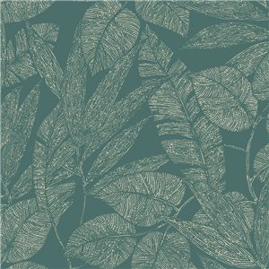 Grandeco|Papier peint floral tropical tons beige|Papier Peint