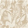 Grandeco|Papier peint floral tropical tons beige|Papier Peint