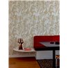 Grandeco|Tropical floral tones beige wallpaper|Wallpaper