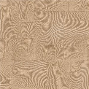 Grandeco|Papier peint motifs courbes en relief gris|Papier Peint