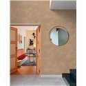 Grandeco|Raised curved patterns brown wallpaper|Wallpaper