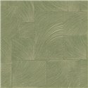Grandeco|Raised curved patterns green wallpaper|Wallpaper