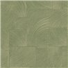 Grandeco|Raised curved patterns green wallpaper|Wallpaper