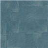 Grandeco|Papier peint motifs courbes en relief bleu|Papier Peint