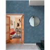 Grandeco|Raised curved patterns blue wallpaper|Wallpaper