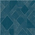 Grandeco|Papier peint géométrique losanges et rectangles bleu|Papier Peint