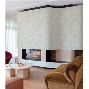 Casadeco|Vinyl-Tapete in Taupegrau mit Stoffeffekt|Grau 2