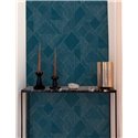 Grandeco|Geometric rhombus and rectangles black wallpaper|Wallpaper