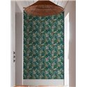 Grandeco|Floral monstera and ficus leaves green wallpaper|Tropical