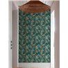 Grandeco|Floral monstera and ficus leaves green wallpaper|Tropical