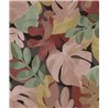 Grandeco|Papier peint floral feuilles monstera et ficus multicolores|Tropical