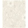 Grandeco|Papier peint floral vintage blanc crème|Romantique