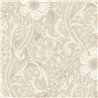 Grandeco|Papier peint floral vintage beige|Romantique