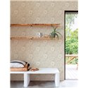 Grandeco|Papier peint floral vintage beige|Romantique