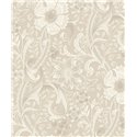 Grandeco|Vintage Blumenmuster Beige Tapete|Romantisch