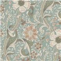 Grandeco|Papier peint floral vintage bleu|Romantique