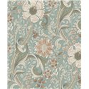 Grandeco|Vintage floral blue wallpaper|Romantic