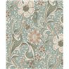 Grandeco|Papier peint floral vintage bleu|Romantique