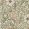 Grandeco|Papier peint floral vintage vert|Papier Peint