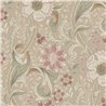 Grandeco|Papel pintado floral vintage taupe|Papel Pintado