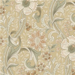 Caselio|Emerald green watercolor forest wallpaper|Floral