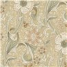 Grandeco|Vintage Blumenmuster Ockergelb Tapete|Romantisch