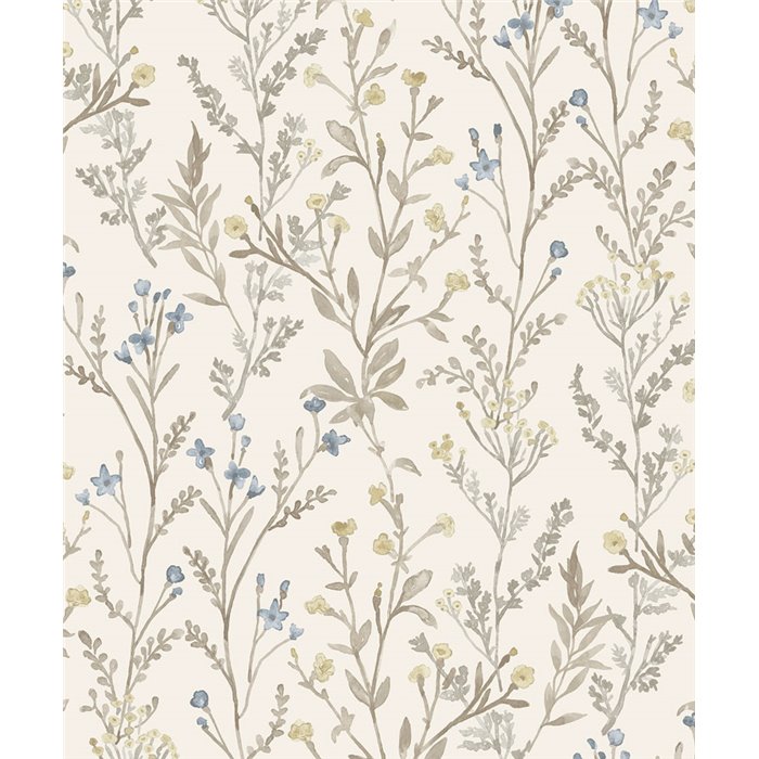 Grandeco|Romantische kleine Blumen Weiße Tapete|Romantisch
