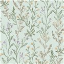 Grandeco|Papier peint romantique petites fleurs vert d'eau|Papier Peint