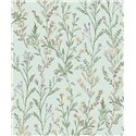 Grandeco|Papier peint romantique petites fleurs vert d'eau|Papier Peint