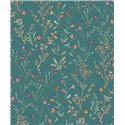 Grandeco|Romantic small flowers green wallpaper|Wallpaper
