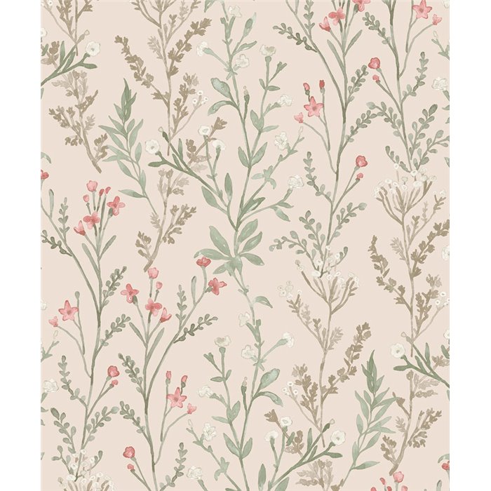 Grandeco|Romantic small flowers pink wallpaper|Romantic