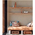 Grandeco|Moderne ethnische Kreise Grau Gold Tapete|Tapeten
