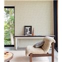 Grandeco|Papier peint feuilles de palmier couleur beige clair tropical|Papier Peint