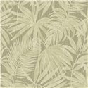 Grandeco|Green palm leaves tropical color wallpaper|Tropical