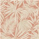 Grandeco|Papier peint feuilles de palmier couleur ocre tropical|Tropical