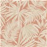 Grandeco|Papier peint feuilles de palmier couleur ocre tropical|Tropical