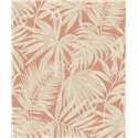 Grandeco|Papel pintado hojas de palmera color ocre tropical|Tropical