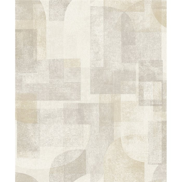 Grandeco|Beige geometric shapes wallpaper|Geometric