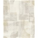 Grandeco|Beige geometrische Formen Tapete|Geometrisch