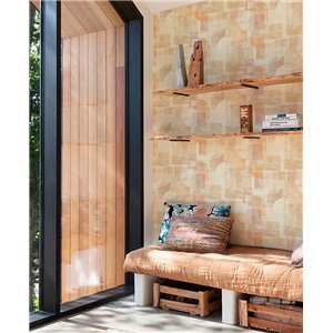 Grandeco|Beige geometrische Formen Tapete|Geometrisch 2